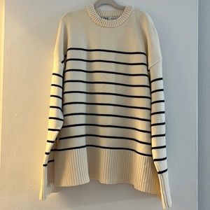 Zara Oversized Striped Sweater